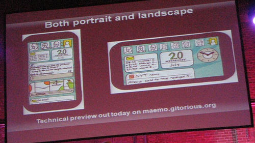 Maemo 6 promete suportar tanto modo retrato quanto modo paisagem (foto por gizmodo, via creative commons)